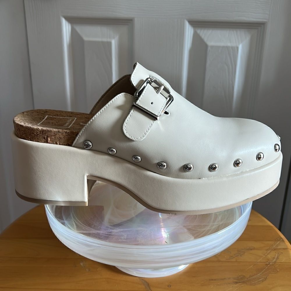Dolce Vita Yevan Platform Mule in Ivory Size 8 - Picture 10 of 13